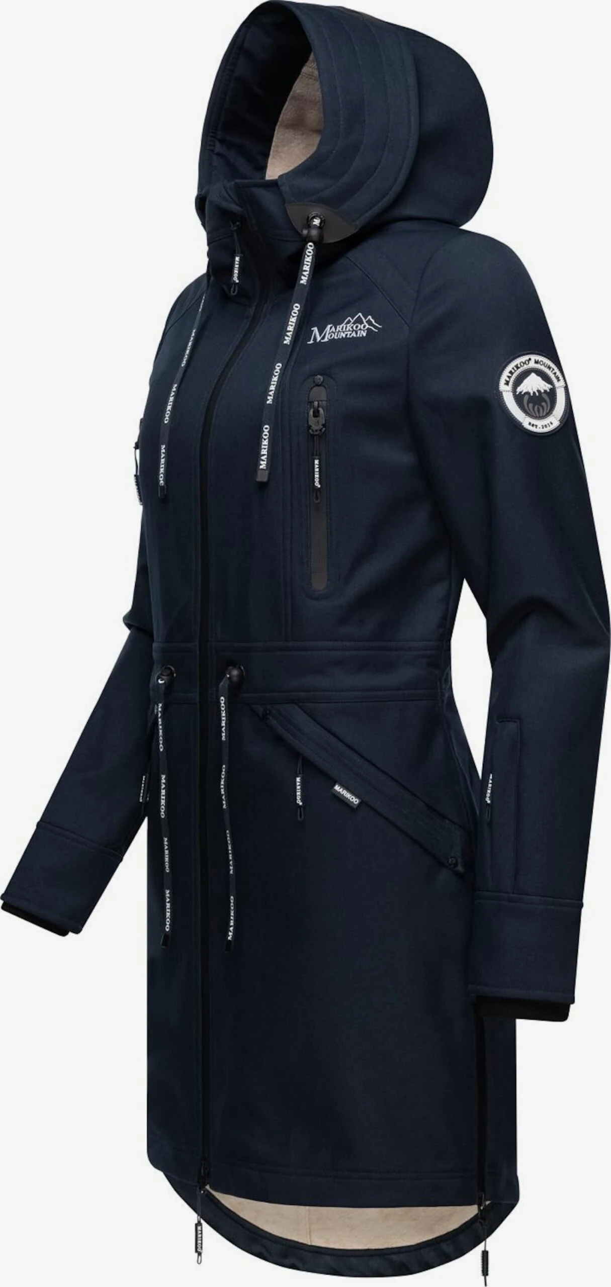 Marikoo Parkas Tussenparka Dames Navy 3 Marikoo Parkas Tussenparka Dames Navy - Afbeelding 3