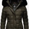 Marikoo Winterjassen Winterjas Qesraa Dames Antraciet