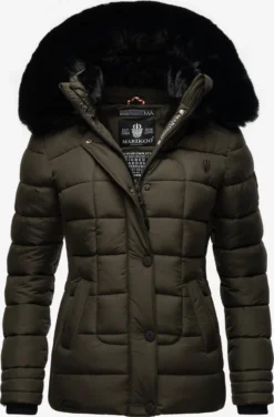 Marikoo Winterjassen Winterjas Qesraa Dames Antraciet