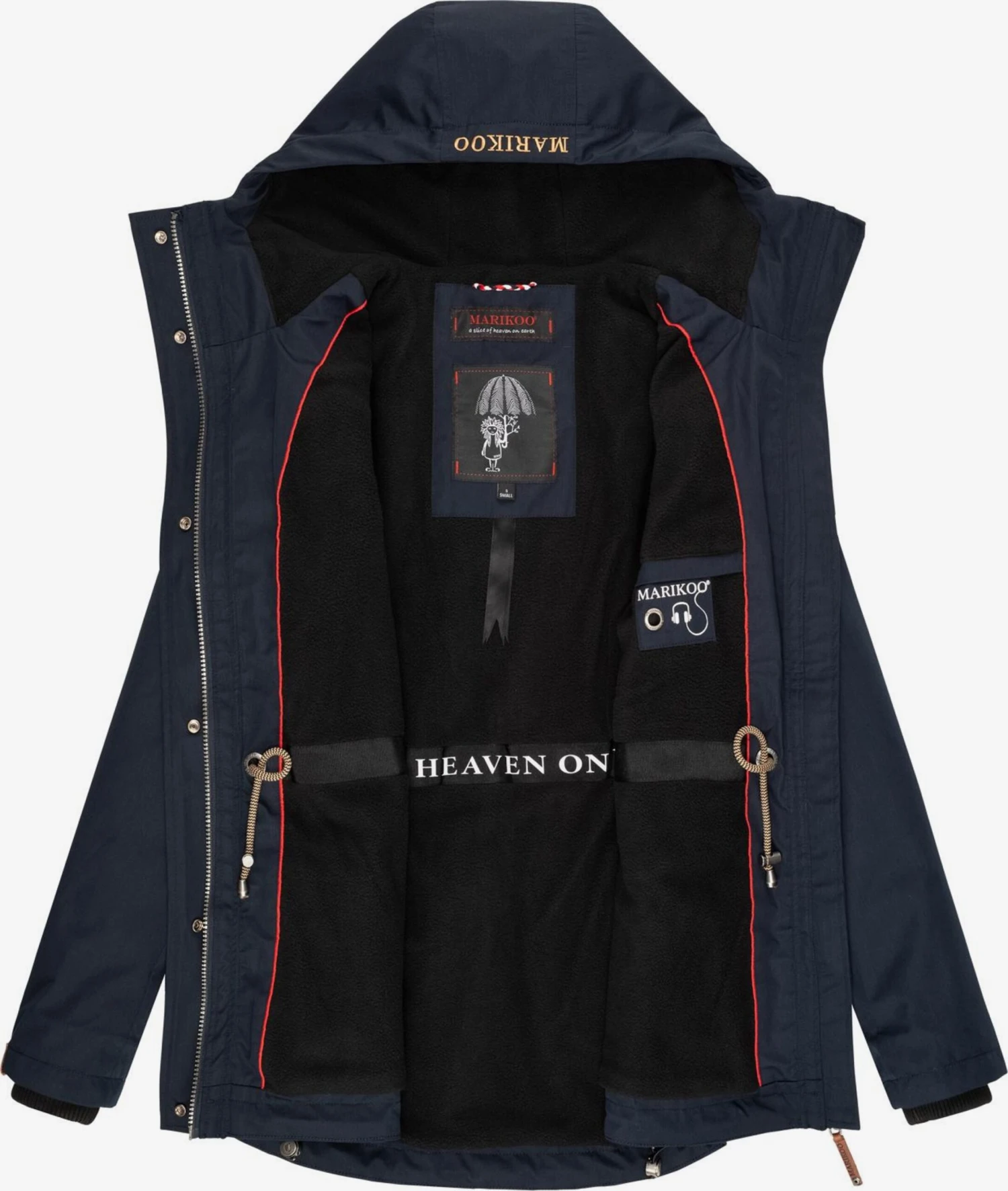 Marikoo Tussenjassen Tussenjas Babetaa Dames Marine 5 Marikoo Tussenjassen Tussenjas Babetaa Dames Marine - Afbeelding 5