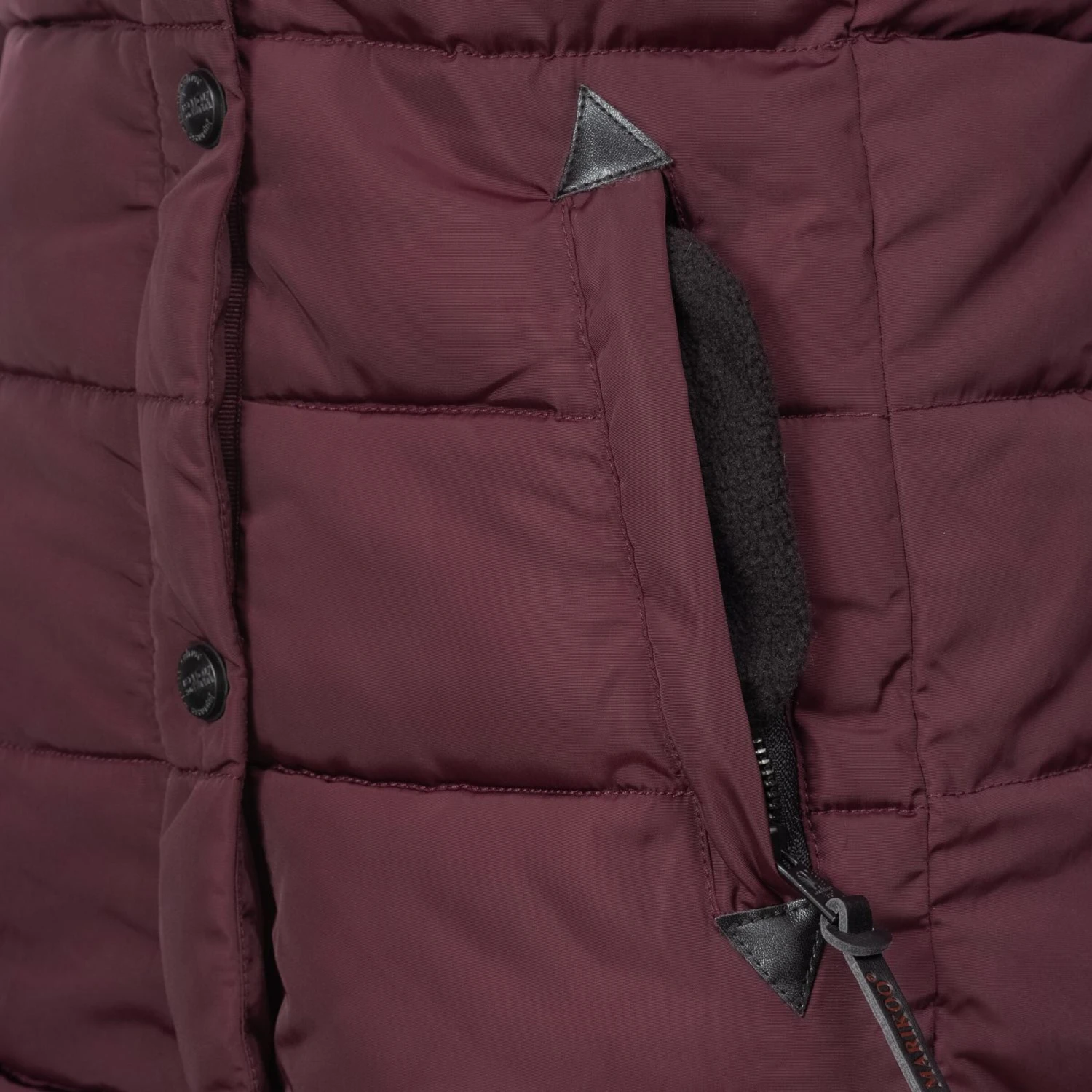Marikoo Winterjassen Winterjas Lotusblüte Dames Bourgogne 6 Marikoo Winterjassen Winterjas Lotusblüte Dames Bourgogne - Afbeelding 6