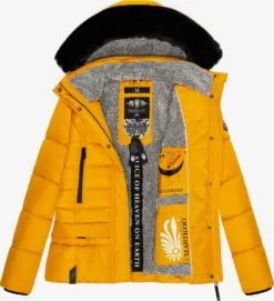 Marikoo Winterjassen Winterjas Loveleen Dames Geel -Marikoo b8b55b44395f20d1bf62bee17dcf1281 scaled