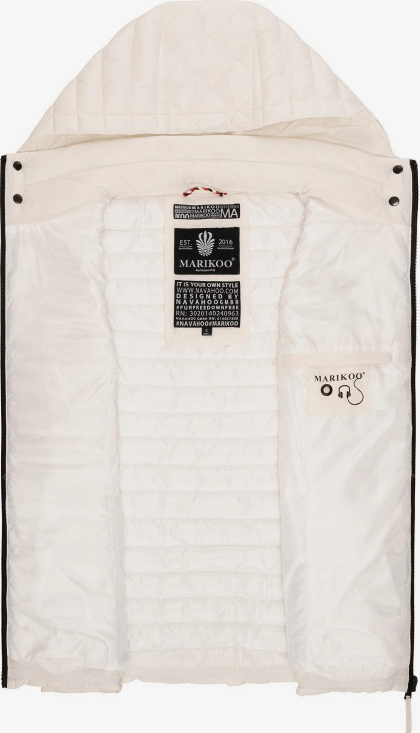 Marikoo Bodywarmers Bodywarmer Hasenpfote Dames Offwhite 4 Marikoo Bodywarmers Bodywarmer Hasenpfote Dames Offwhite - Afbeelding 4