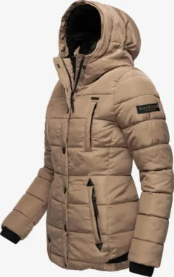 Marikoo Gewatteerde Jassen Winterjas Lotusblüte Dames Bruin -Marikoo ba46f167812a248a87b23555fc71657b scaled