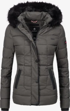 Marikoo Winterjassen Winterjas Unique Dames Antraciet