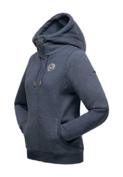 Marikoo Setsunaa - Sweater Met Rits - Dustybluemelange -Marikoo bd5a444dc3644bbf97ca3a5f32e6b167