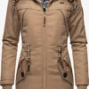 Marikoo Parkas Winterparka Kamii Dames Lichtbruin