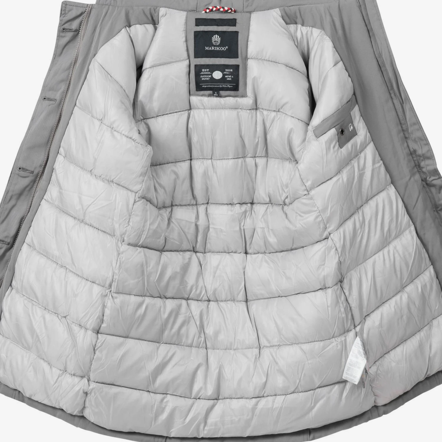 Marikoo Parkas Winterparka Karmaa Dames Grijs 4 Marikoo Parkas Winterparka Karmaa Dames Grijs - Afbeelding 4
