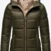 Marikoo Winterjassen Winterjas Leandraa Dames Kaki