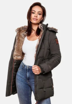 Marikoo Korte Mantels Wintermantel Dames Basaltgrijs -Marikoo ca4c1f35ec738729c2c760ba9746036b scaled