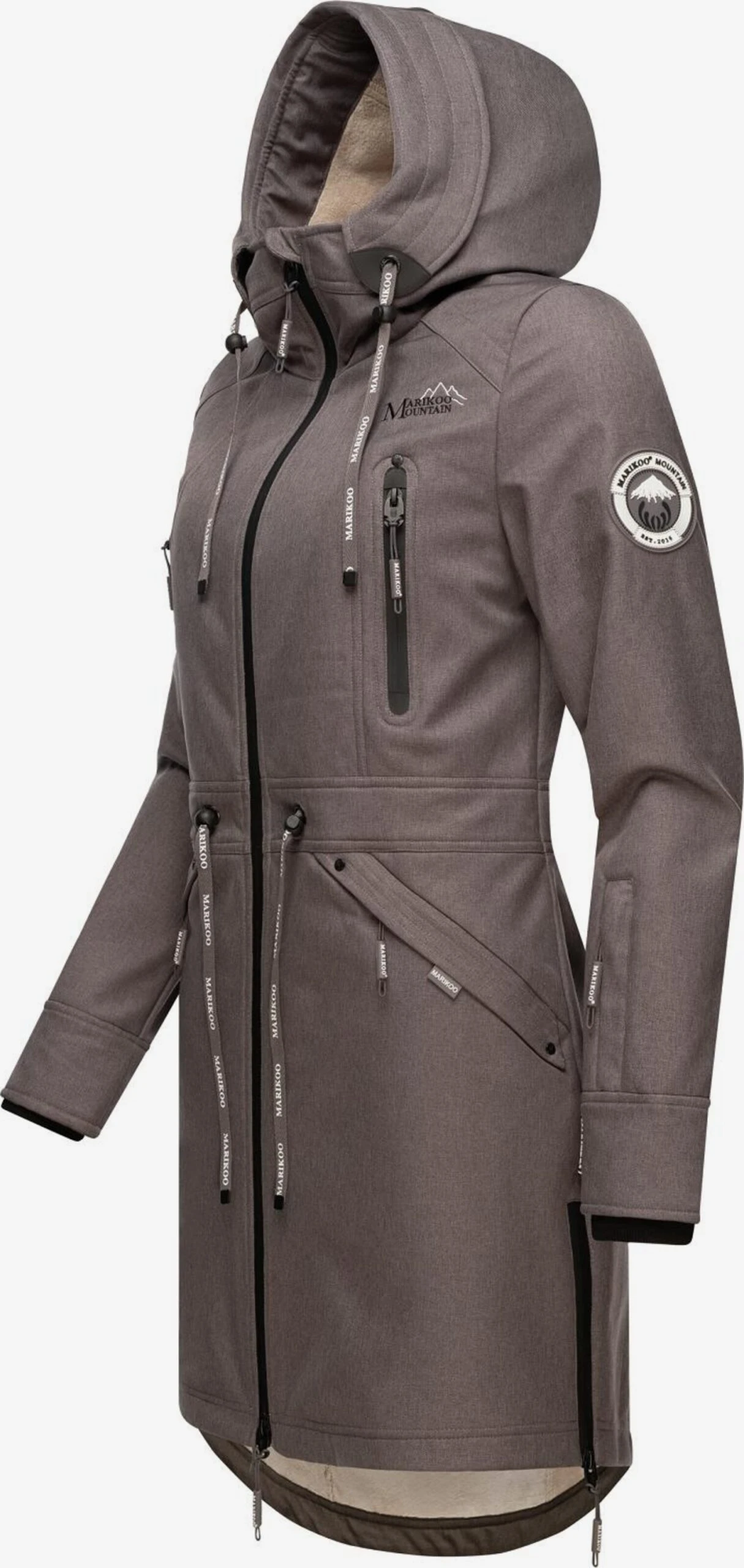 Marikoo Parkas Tussenparka Dames Donkergrijs 3 Marikoo Parkas Tussenparka Dames Donkergrijs - Afbeelding 3