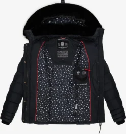 Marikoo Winterjassen Winterjas Qesra Dames Nachtblauw -Marikoo cb859cef07c29f4ffbe13b259bc04616