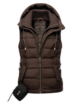 Marikoo Taisaa - Bodywarmer - Dark Choco -Marikoo cd7a33524f044560809e0a410b2010b1 scaled