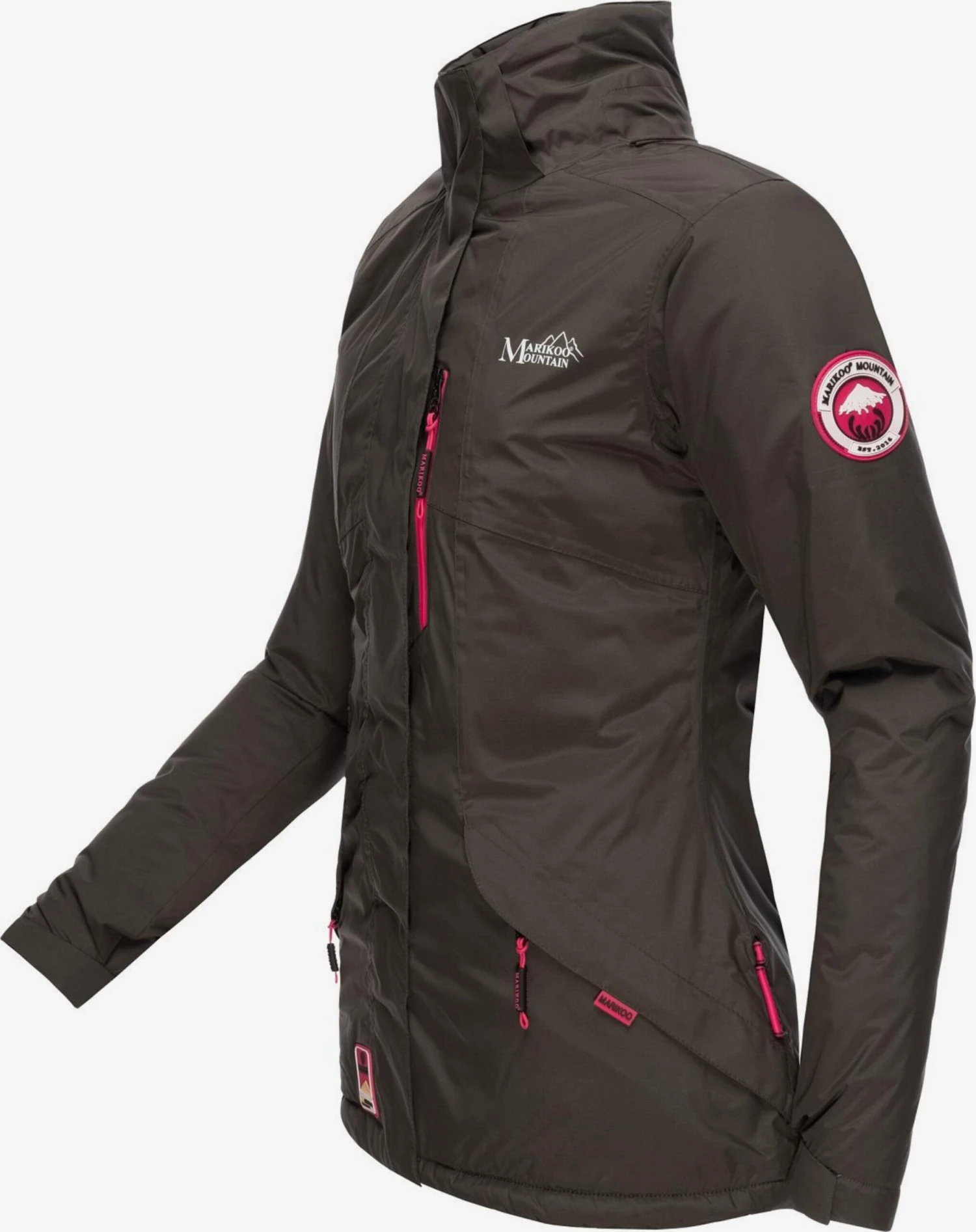 Marikoo Outdoor Jassen Functionele Jas Rabeaa Dames Antraciet 4 Marikoo Outdoor Jassen Functionele Jas Rabeaa Dames Antraciet - Afbeelding 4