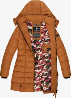 Marikoo Korte Mantels Wintermantel Abendsternchen Dames Lichtbruin -Marikoo d447d4b13f07a3199bd8fe4cc8e4addf scaled