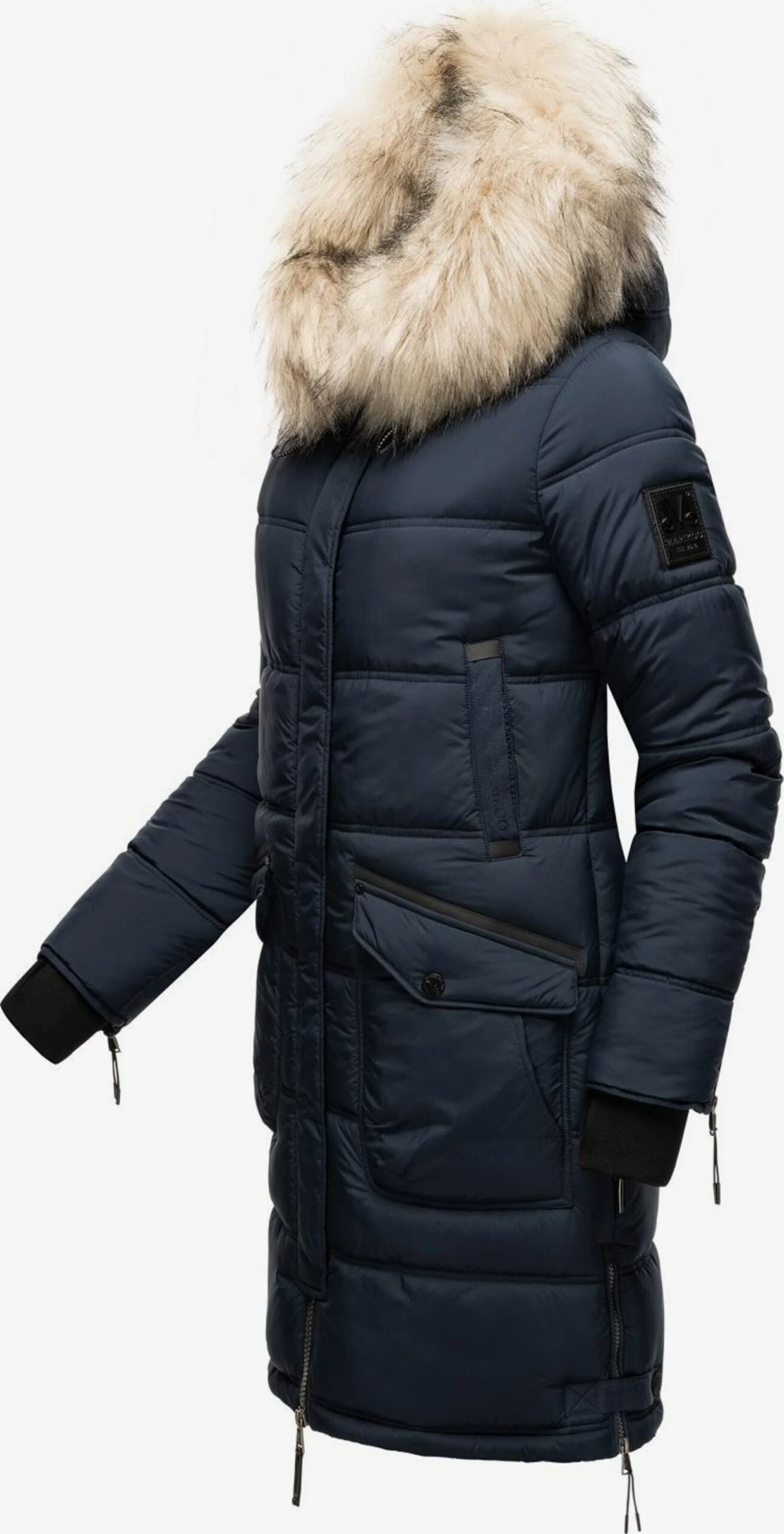 Marikoo Wintermantels Wintermantel Chaskaa Dames Navy 2 Marikoo Wintermantels Wintermantel Chaskaa Dames Navy - Afbeelding 2