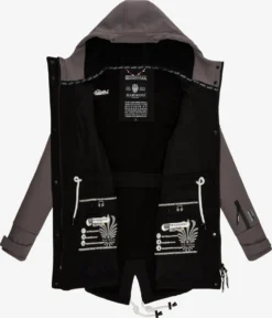 Marikoo Regenmantels Functionele Mantel Zimtzicke Dames Taupe -Marikoo ddeb123f829b2949de5fc230bfed0ee4 scaled