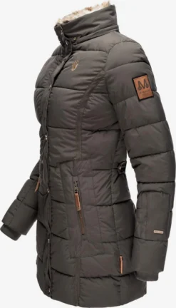 Marikoo Korte Mantels Wintermantel Dames Basaltgrijs -Marikoo de7fea4509a387a1a7bf78bc4224be5e scaled