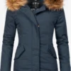 Marikoo Parkas Winterparka Karmaa Dames Donkerblauw