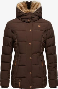 Marikoo Winterjassen Winterjas Nekoo Dames Bruin