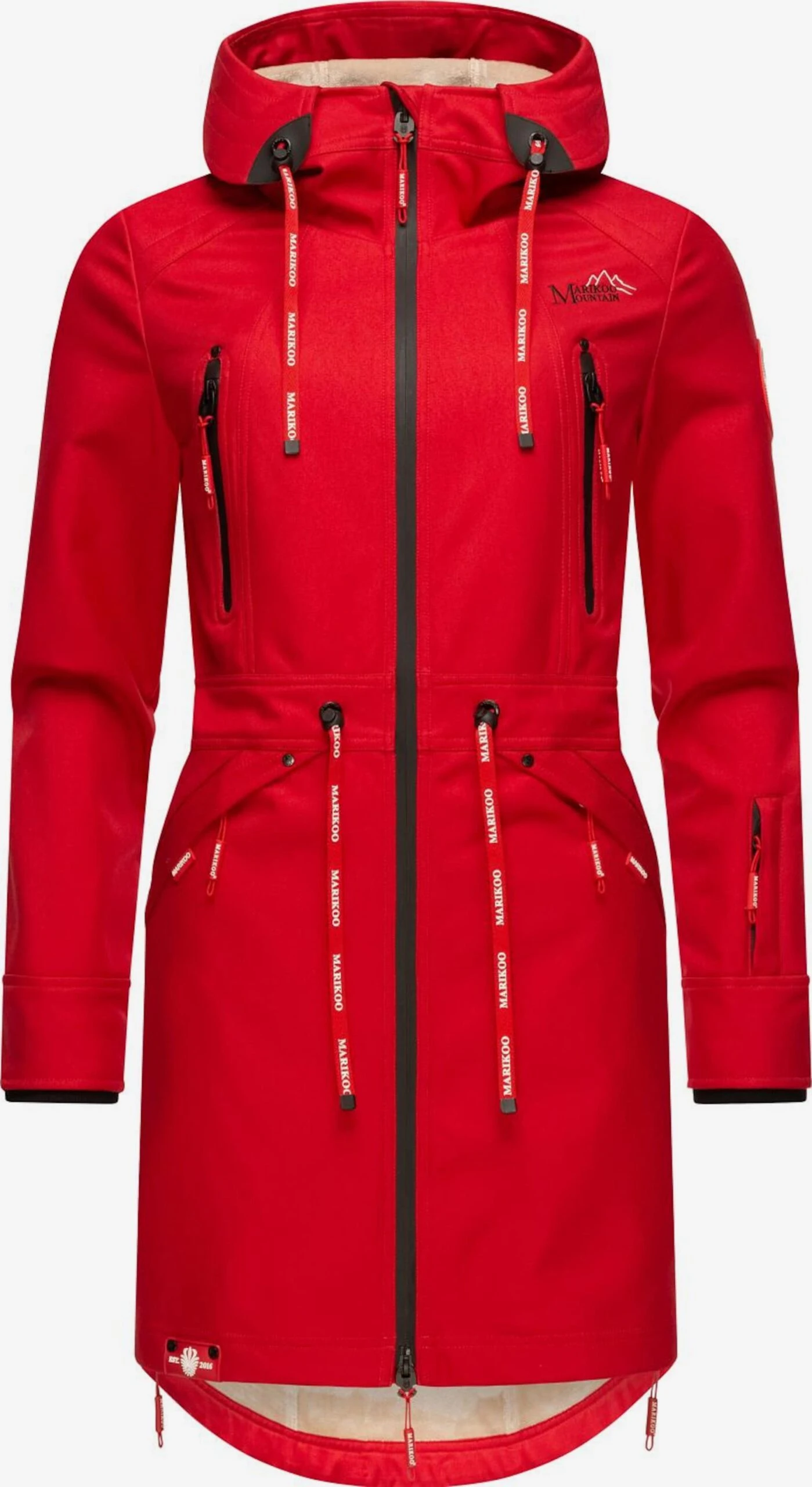 Marikoo Parkas Tussenparka Dames Vuurrood 1 Marikoo Parkas Tussenparka Dames Vuurrood