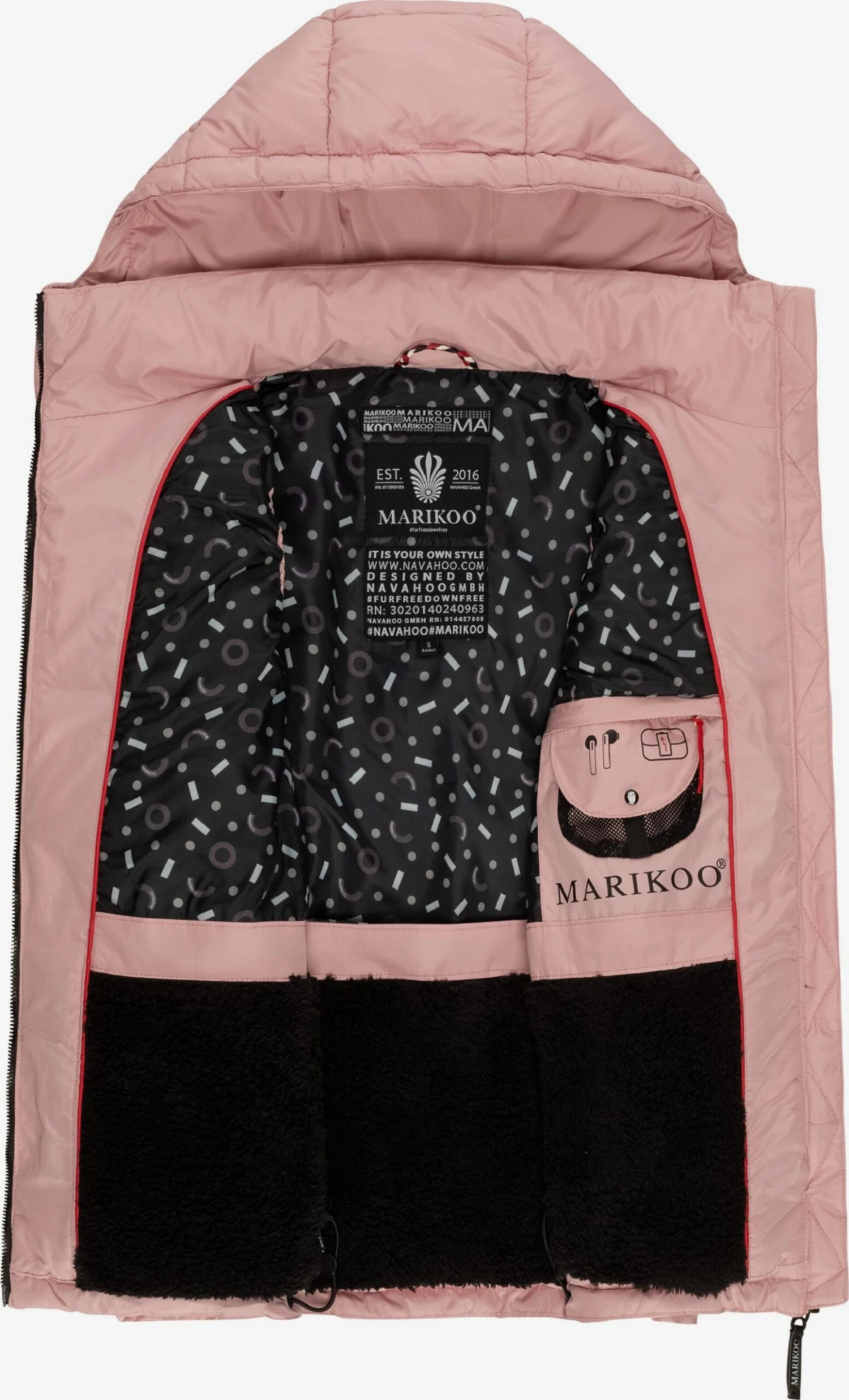 Marikoo Bodywarmers Bodywarmer Eisflöckchen Dames Rosa 5 Marikoo Bodywarmers Bodywarmer Eisflöckchen Dames Rosa - Afbeelding 5