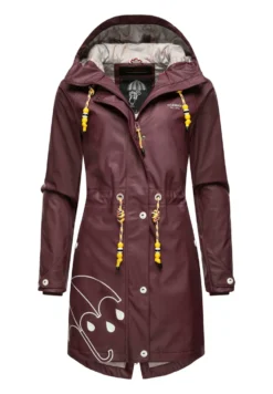 Marikoo Dancing Umbrella - Regenjas - Dark Red Melange -Marikoo f381b62082bd450aae197b201d27bd5c scaled