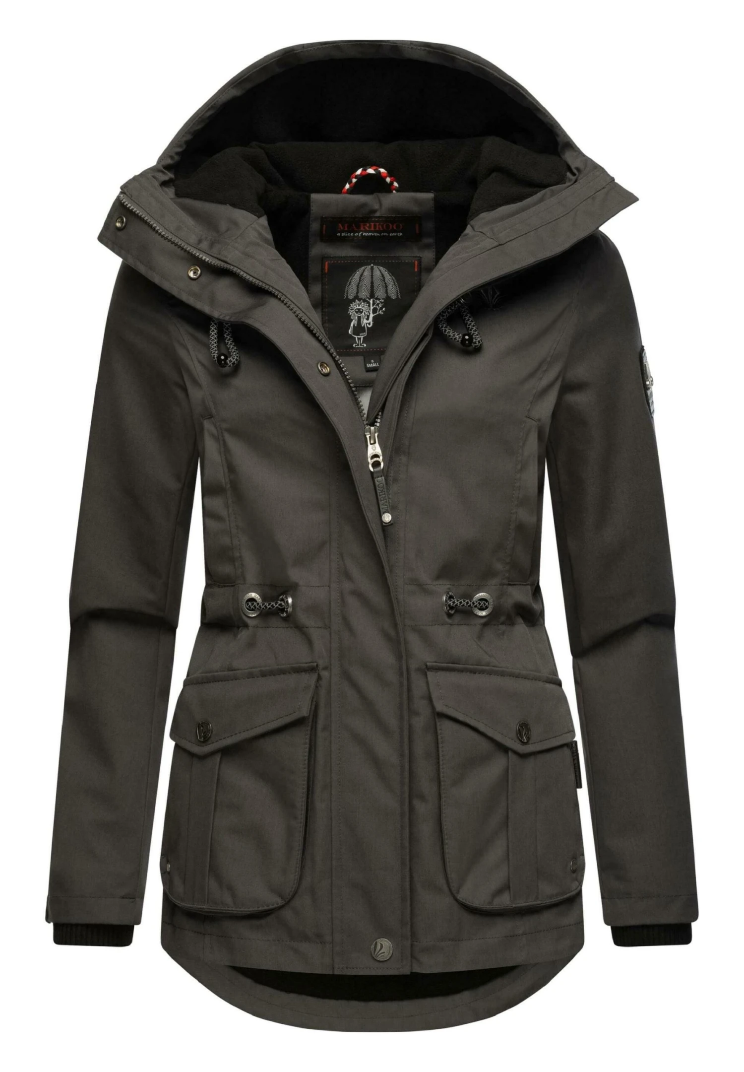Marikoo Babetaa- Parka - Dark Grey 5 Marikoo Babetaa- Parka - Dark Grey - Afbeelding 5